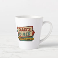 Dad’s Diner Retro Sign – Ben-Day 1950s Pop Art