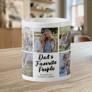 Dad’s Favourite People 9 Photo Collage Mug