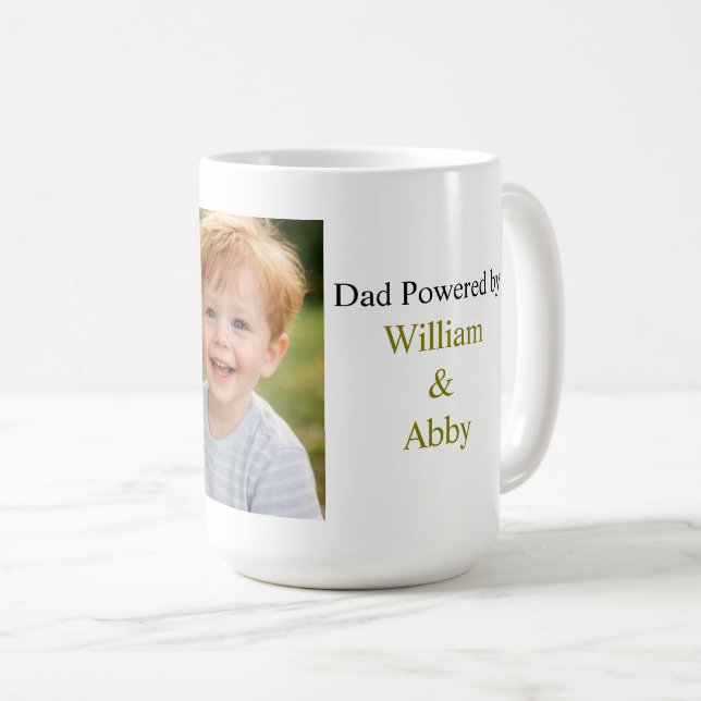 Dad’s Favourite Personalised Coffee Mug (Front Right)