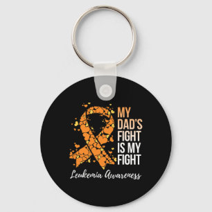 Dad’s Fight Is My Fight Leukaemia Awareness 1 Key Ring