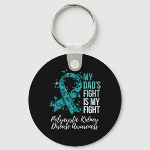 Dad’s Fight Polycystic Kidney Disease Pkd Awarenes Key Ring
