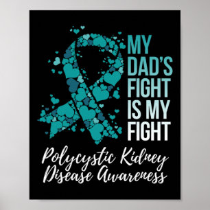 Dad’s Fight Polycystic Kidney Disease Pkd Awarenes Poster