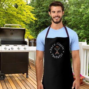 Dad’s Flippin’ Fantastic BBQ Utensils Black Apron