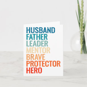 Dad S For Men Vintage Husband Retro Daddy Fathers Card