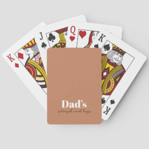 Dad’s Strength and Hugs - Father's Day Gift Pok Playing Cards