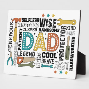 Dad’s Ultimate Toolkit: Built with Love & Strength Plaque