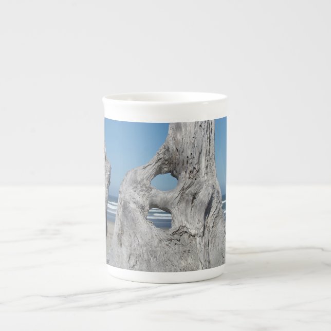 Dad said Real Men drink Tea! mugs Ocean Waves Blue (Front)