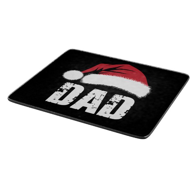 Dad Santa Christmas Family Matching Pyjamas Papa  Cutting Board (Corner)