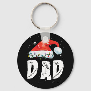 Dad Santa Christmas Family Matching Pyjamas Papa Key Ring