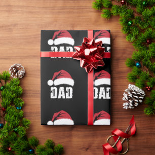 Dad Santa Christmas Family Matching Pyjamas Papa  Wrapping Paper