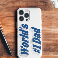 Dad sea blue text  iPhone case
