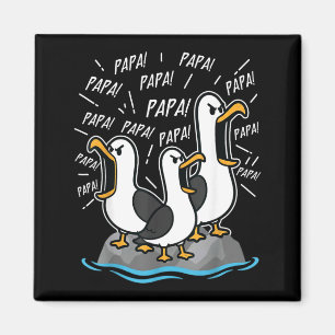 Dad Seagull Funny Papa Seagulls Fathers Day Humour Magnet