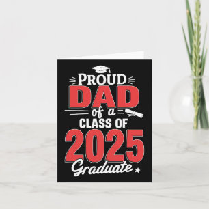 Dad Senior 2025 Proud Dad Of A Cl Of 2025 Graduate Card
