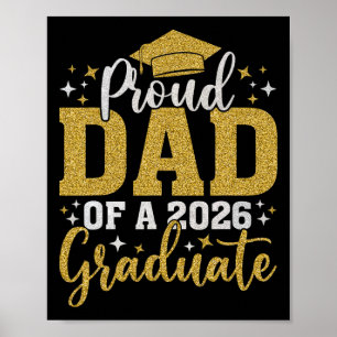 Dad Senior 2026 Proud Dad Of A Cl Of 2026 Graduate Poster