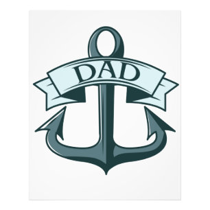 Dad Ships Anchor Photo Print