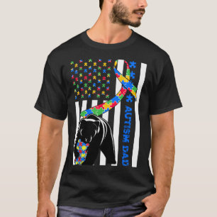 Dad Shirts Autism Awareness American Flag Fathers 
