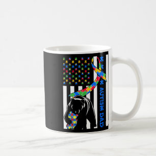 Dad Shirts Autism Awareness American Flag Fathers Coffee Mug
