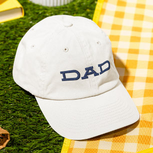 Dad Simple Cool Modern Typography Custom Embroidered Hat