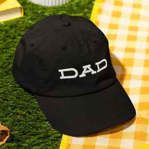 Dad Simple Cool Modern Typography Custom Embroidered Hat