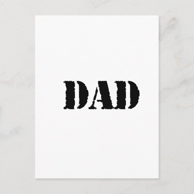 DAD Simple father's day gift Postcard (Front)
