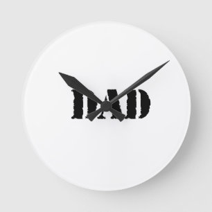 DAD Simple father's day gift Round Clock