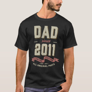 Dad since 2011 Father day fatherhood T-Shirt