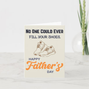 Dad Sneakers - No One Could Ever Fill You're Shoes Invitation