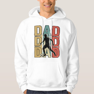 Dad Soccer Vintage Engraving Vector Design_1 Hoodie