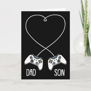 Dad Son Gaming Fathers Day Cool Video-game Matchin Card