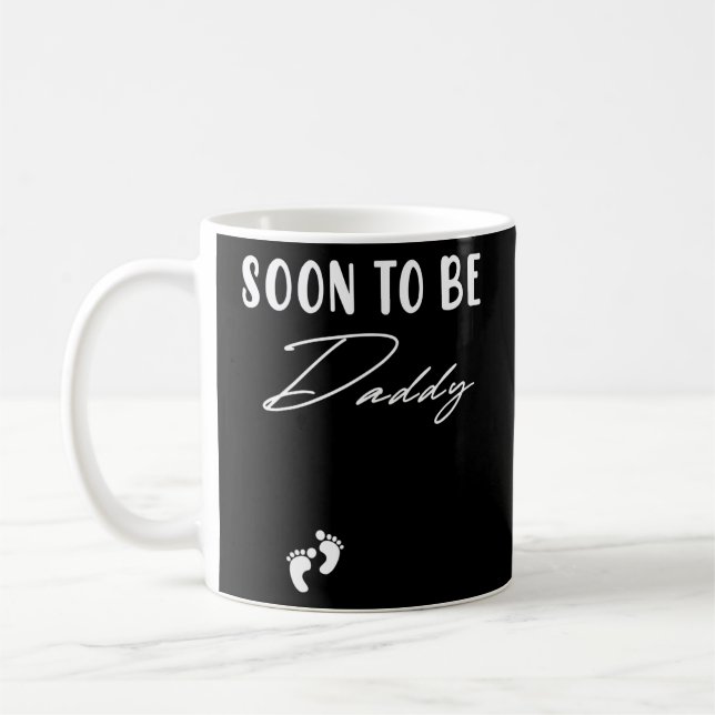 Dad Soon To Be Daddy Father's Day First Time Pregn Coffee Mug (Left)