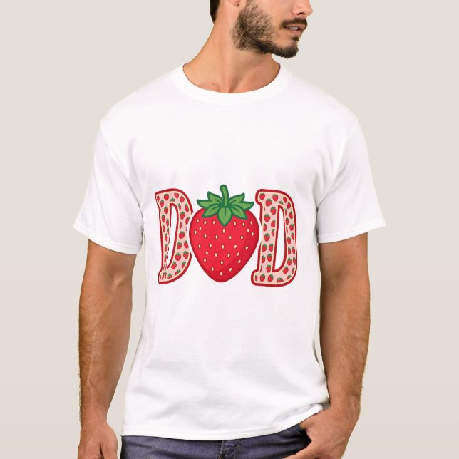 Dad Strawberry Lettering Vector Shirt Design_1 (Front)