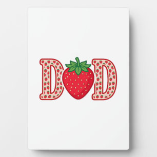 Dad Strawberry Lettering Vector Shirt Design_1 Plaque