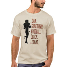 Dad Superhero Football Coach Legend Father’s Day
