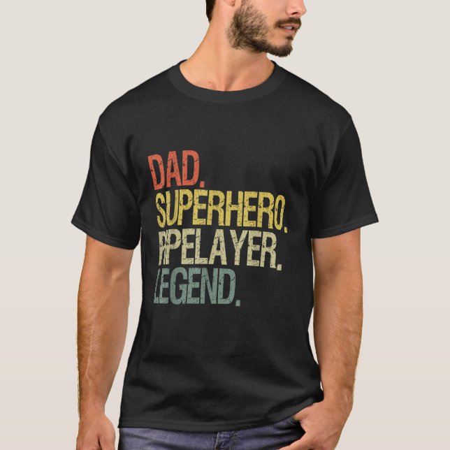 Dad superhero pipelayer legend T-Shirt (Front)