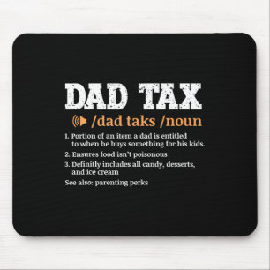 Dad Tax Definition Retro Vintage Mouse Pad