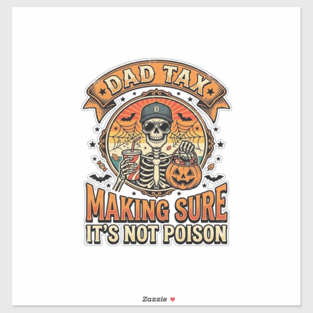 Dad Tax Funny Halloween Skeleton Candy_1 (Sheet)