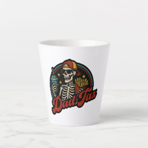 Dad Tax Making Sure It's Not Poison Skeleton Latte Mug