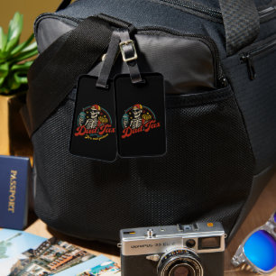 Dad Tax Making Sure It's Not Poison Skeleton Luggage Tag