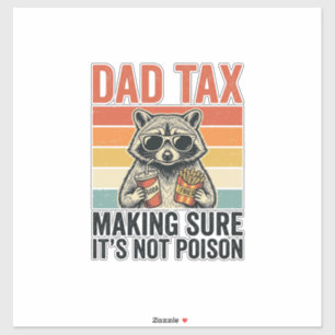 Dad Tax Racoon Vintage Funny Dad Shirt Design_1