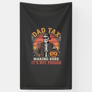 Dad Tax Skeleton Halloween Candy Vector Design_1 Banner