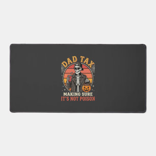 Dad Tax Skeleton Halloween Candy Vector Design_1 Desk Mat