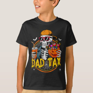 Dad Tax Skeleton Halloween Costume Candy Pumpkin D T-Shirt