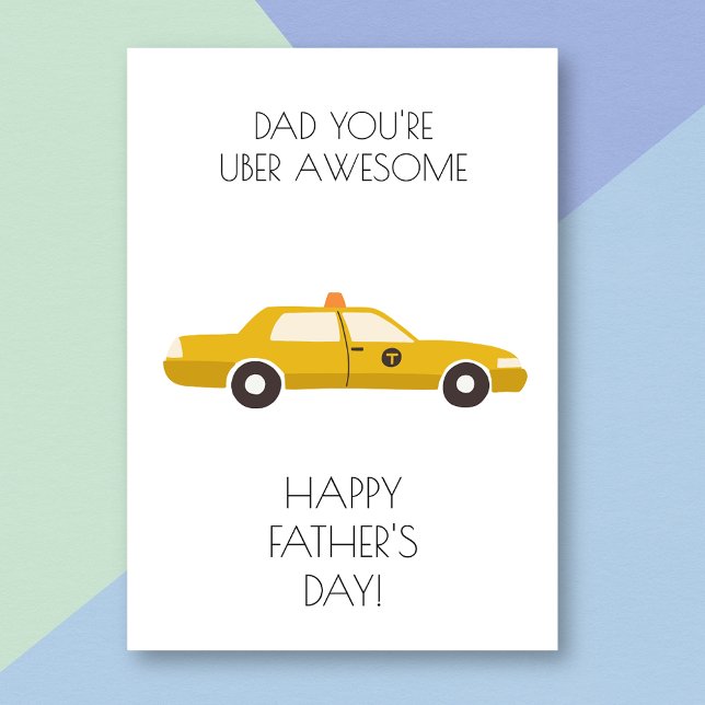 Dad Taxi Funny Father's Day Card (Creator Uploaded)