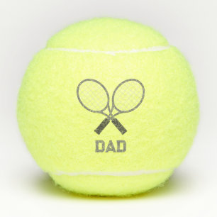 Dad Tennis Rackets and Name Tennis Player Balls