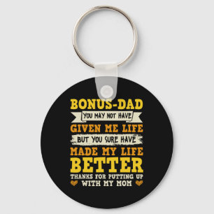 Dad Thanks For Putting Up With My Mum Key Ring