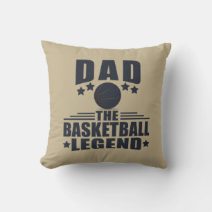 Dad the basketball legend funny fathers day gifts cushion