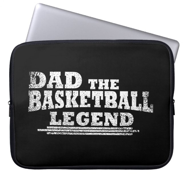 dad the basketball legend laptop sleeve (Front)