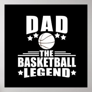 dad the basketball legend poster