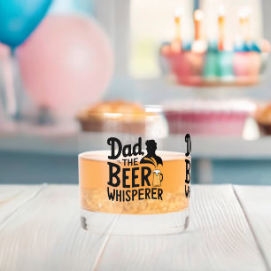 Dad The Beer Whisperer-Father's Day Whiskey Glass