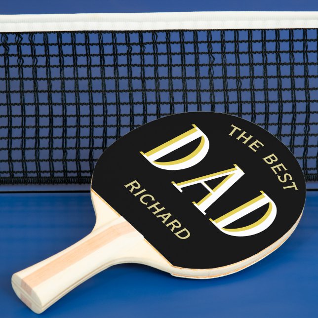 Dad the Best Personalised Ping Pong Paddle (Insitu)